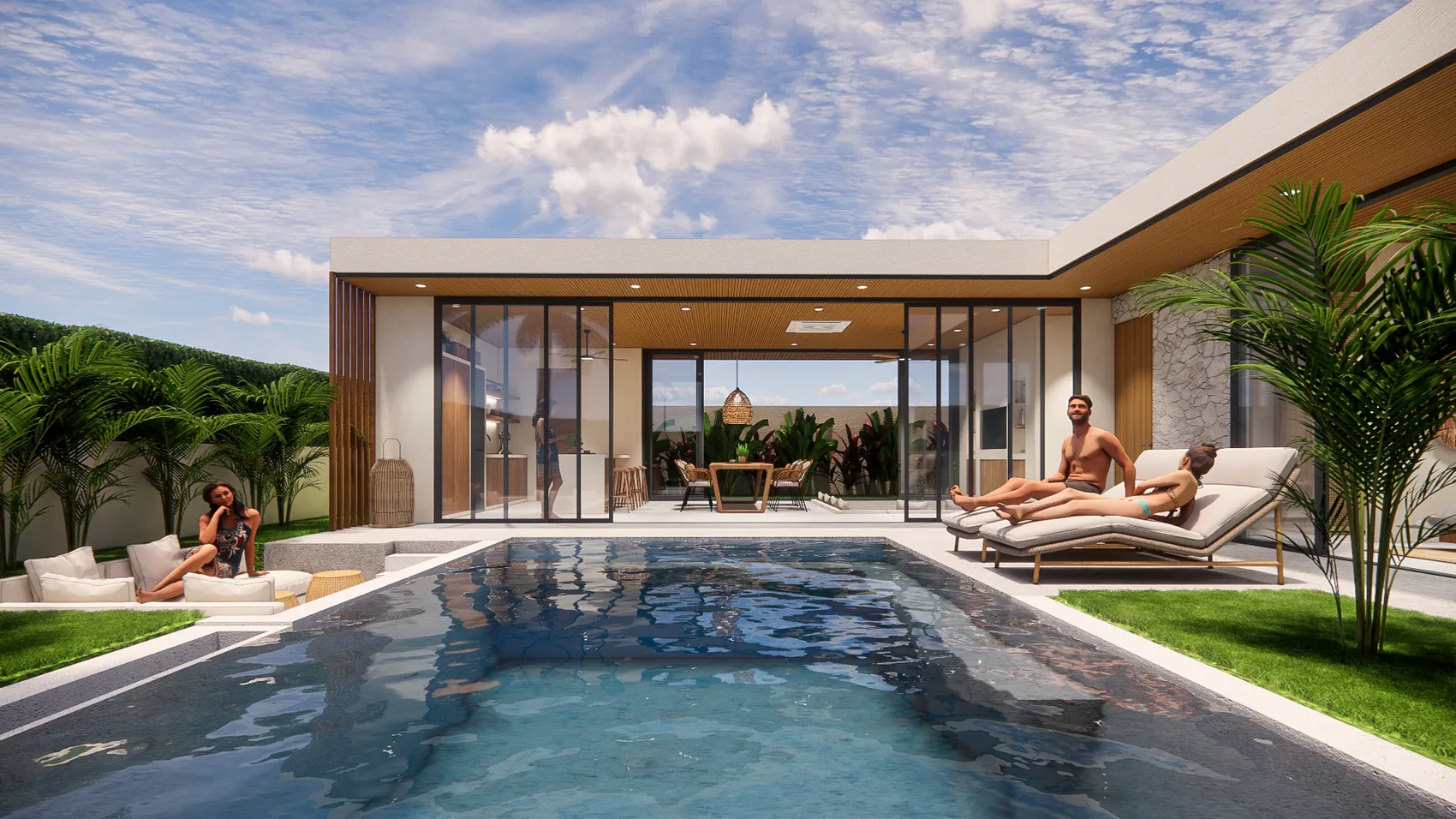 Villa mit 2 Schlafzimmern